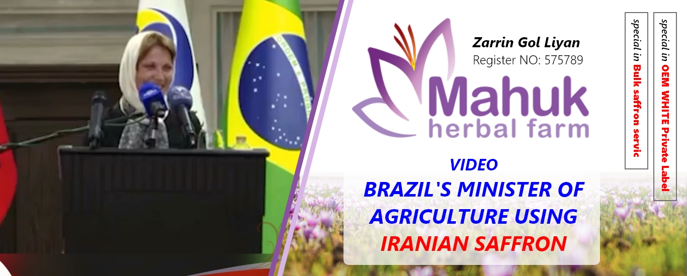 video / Brazil’s Minister of Agriculture using Iranian saffron