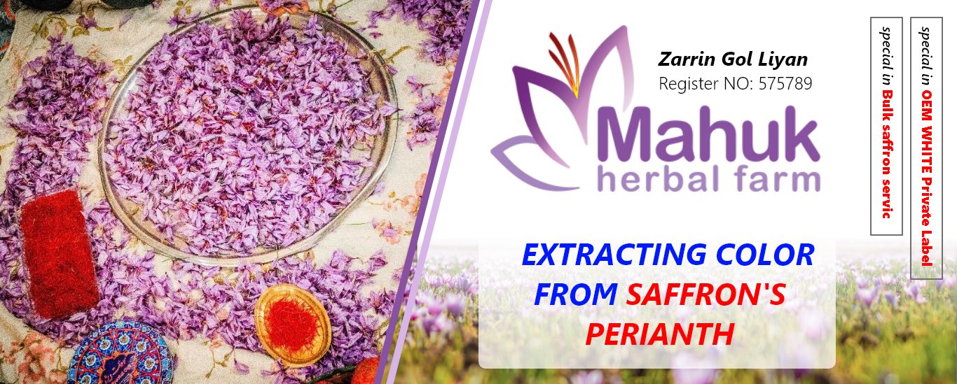 Extracting color from saffron’s perianth