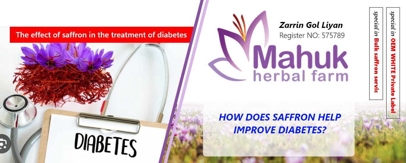How does saffron help improve diabetes?