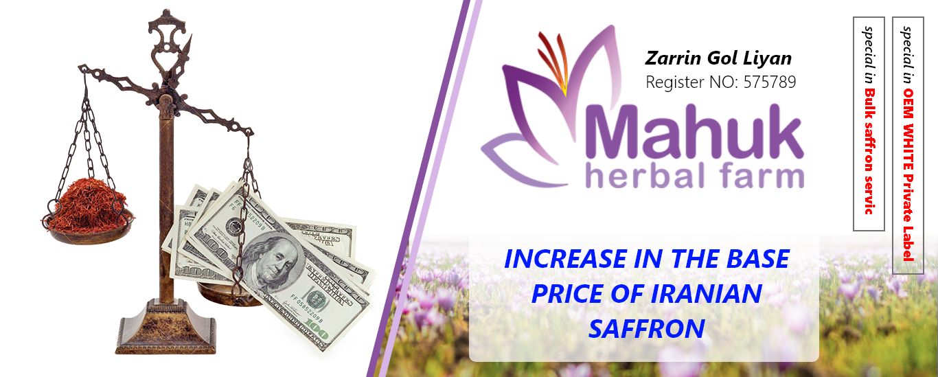 Increase in the base price of Iranian saffron