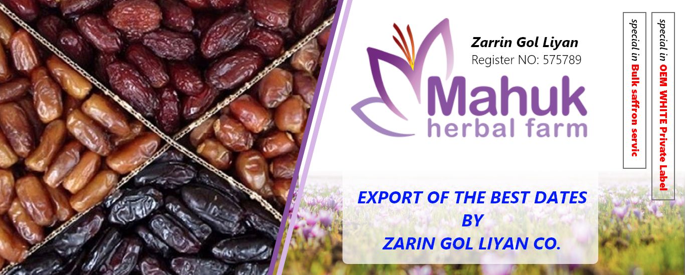 Export of the best DATES by  ZARIN GOL LIYAN CO.